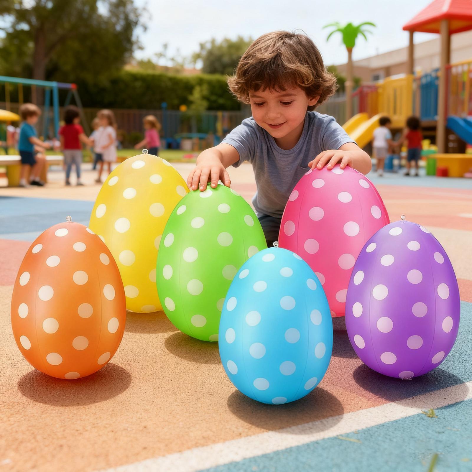 Party Games Easter Egg - Inflatable Easter Eggs 6Pcs/set Easter PVC