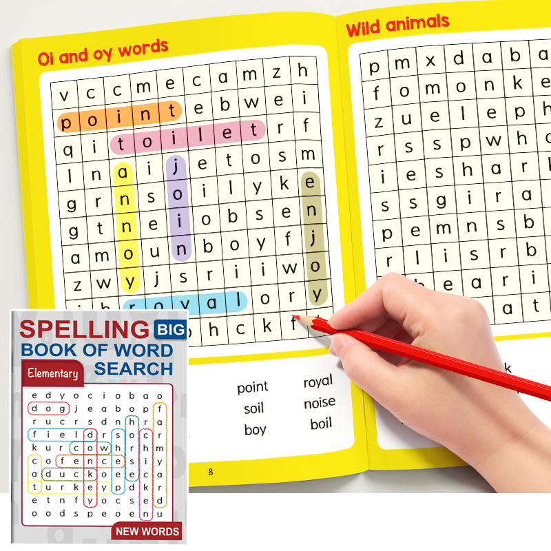 Party Games New Year - 32-Page Word Search Game Book, English