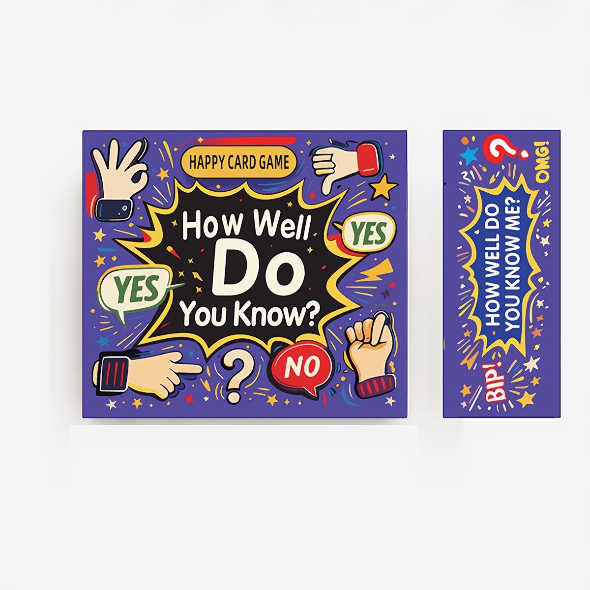 Party Games Night - 50 Deep Question Board Card Game