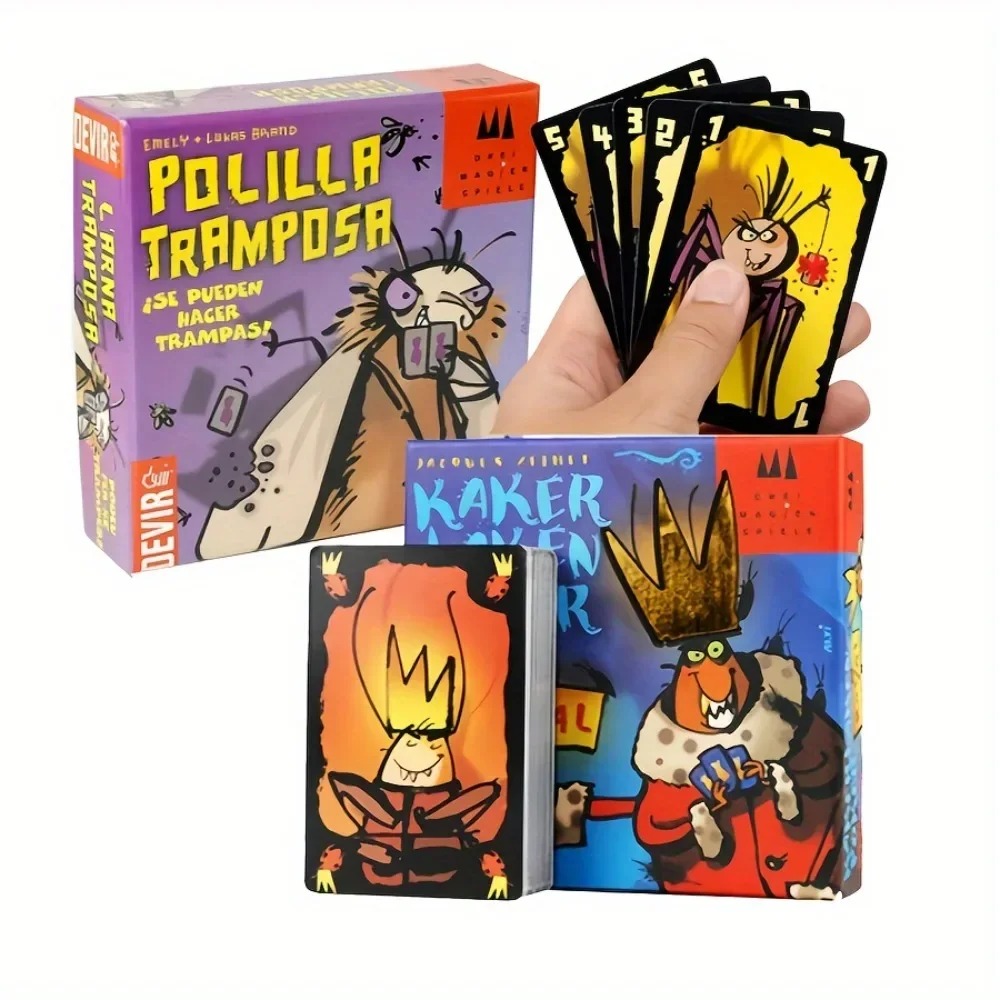 Party Games In Spanish - Polilla Tramposa Español Playing Card Game