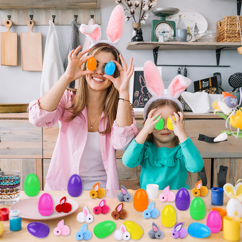 Party Games Easter Egg - 24Pcs Cute Easter Egg with Rabbit