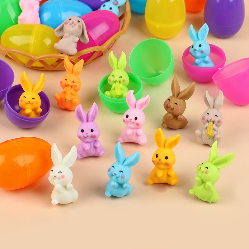 24Pcs Easter Egg With Rabbit F - Party Games Easter Egg 评论和价格