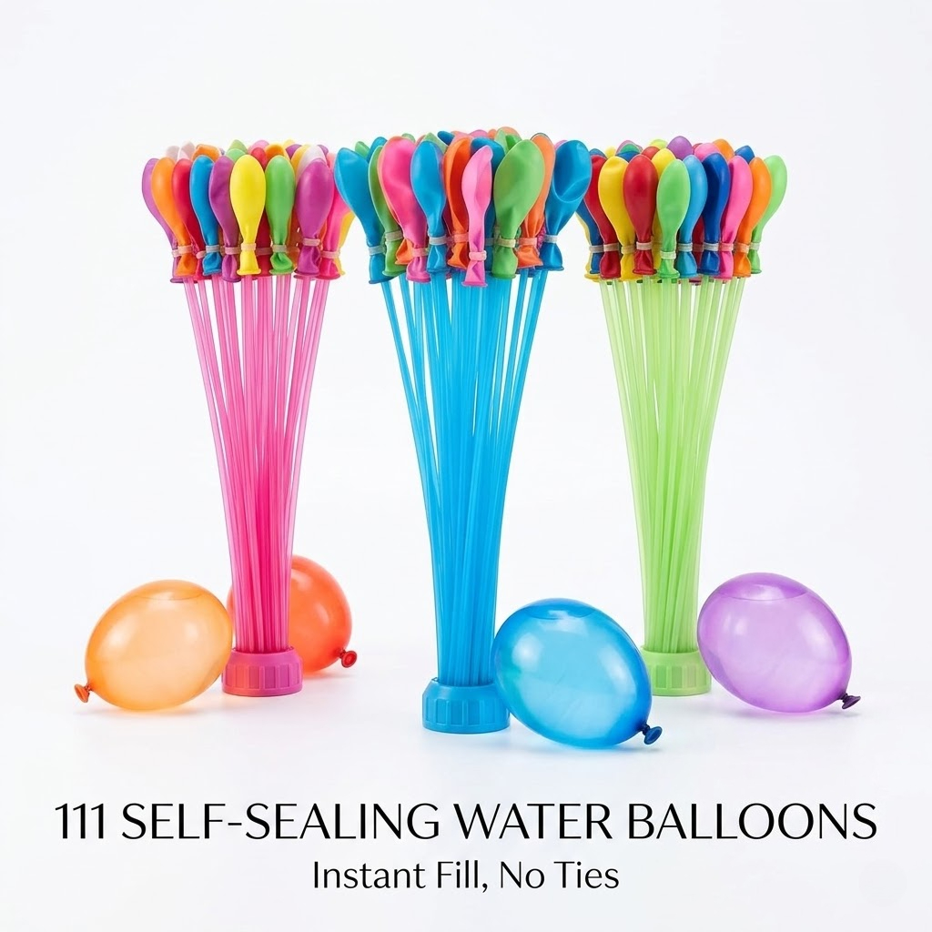 111Pcs Quick Fill Water Balloo - Party Games Bomb 评论和价格