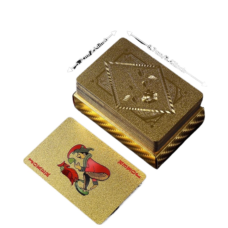 Gold Foil Skull Poker Cards Wa - Party Games Using Playing Cards 评论和价格