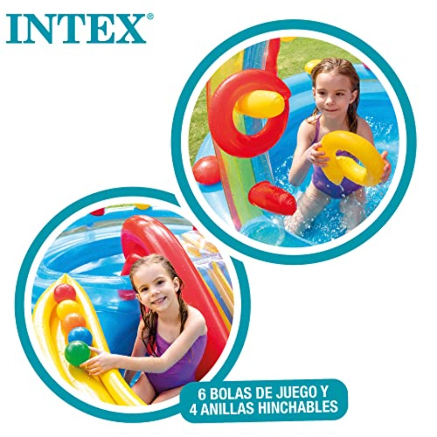 inflatable pool with water sli - Ring Toss Outdoor 评论和价格