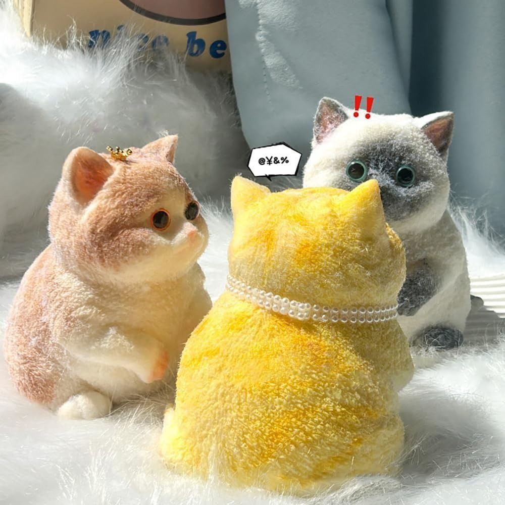 New Cute Cat Soft Squeeze Toys - Party Games New Year 评论和价格