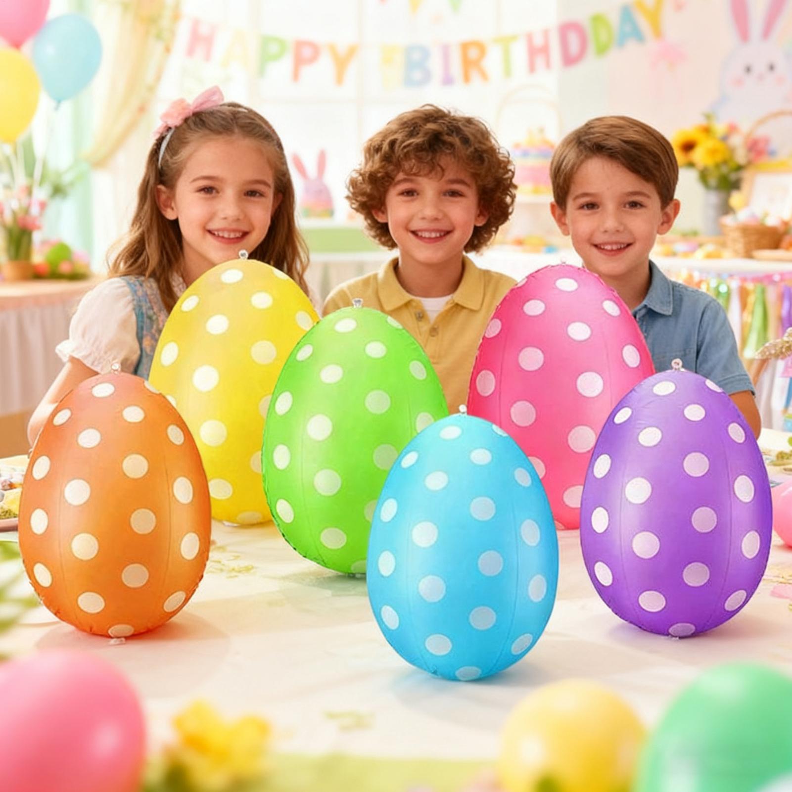 Inflatable Easter Eggs 6Pcs/se - Party Games Easter Egg 评论和价格