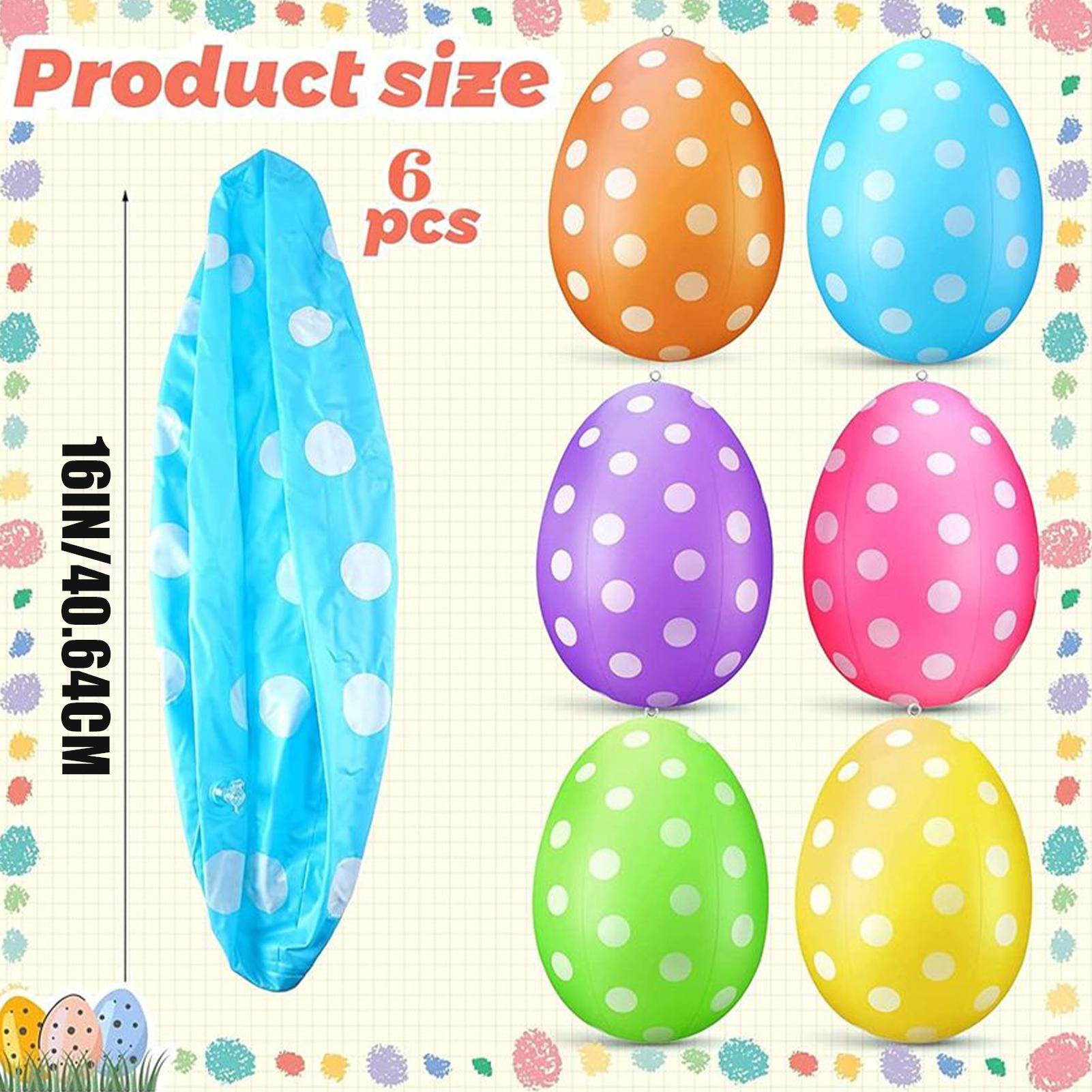 Inflatable Easter Eggs 6Pcs/se - Party Games Easter Egg 评论和价格