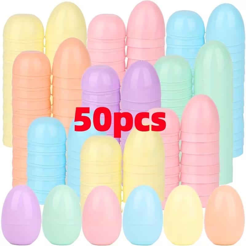 50Pcs Macaron Color Easter Egg - Party Games Easter Egg 评论和价格