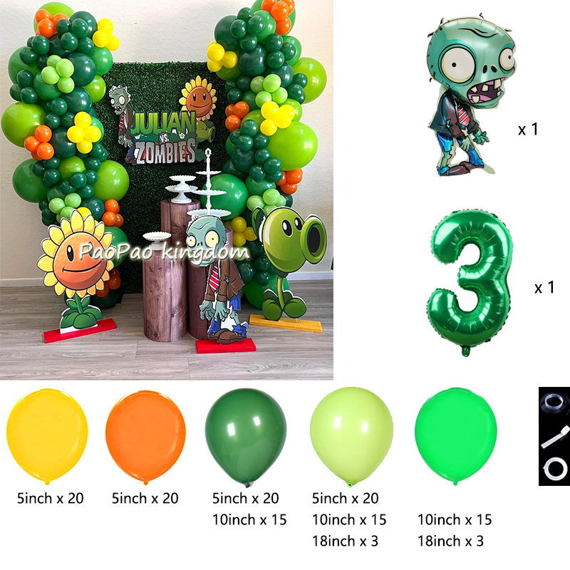 Plants Vs. Z-Zombies Balloons  - Party Games Bunny 评论和价格