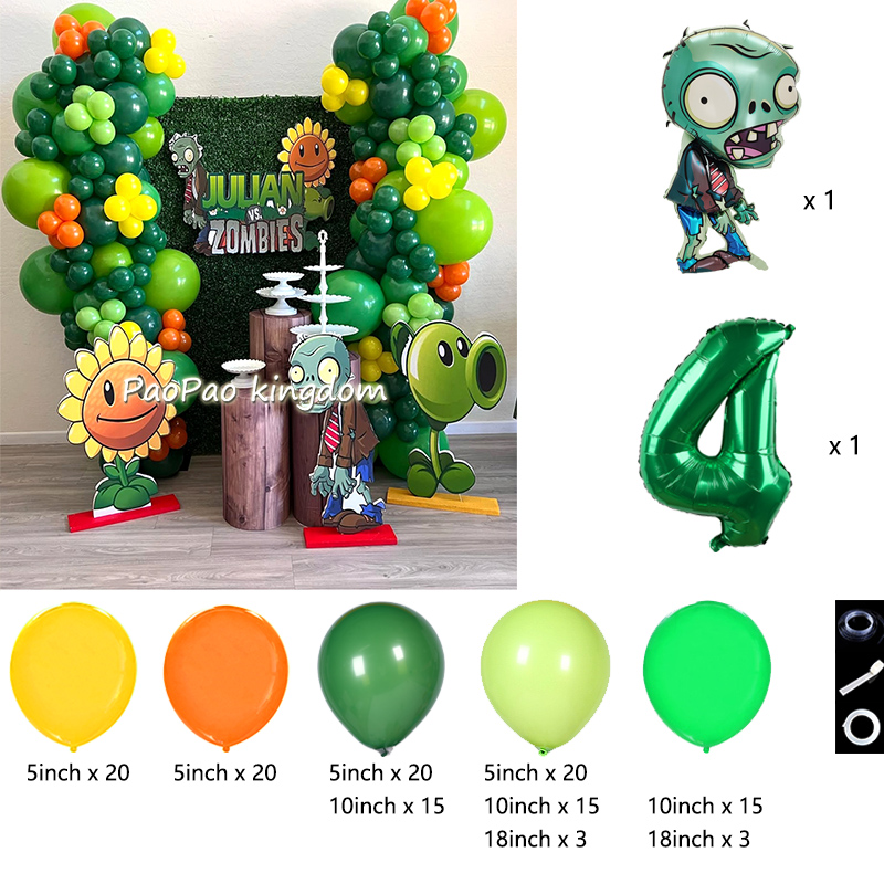 Plants Vs. Z-Zombies Balloons  - Party Games Bunny 评论和价格