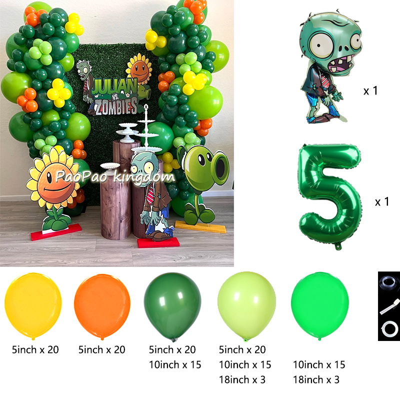 Plants Vs. Z-Zombies Balloons  - Party Games Bunny 评论和价格