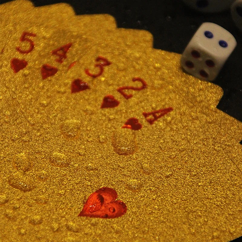 Gold Foil Skull Poker Cards Wa - Party Games Using Playing Cards 评论和价格