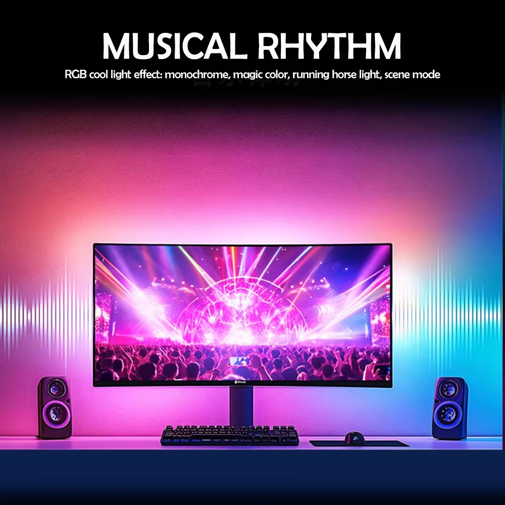 RGB Gaming Lights Strip Monito - Party Games Night 评论和价格