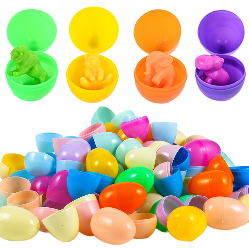 12/24Pcs Empty Easter Eggs Pla - Party Games Easter Egg 评论和价格