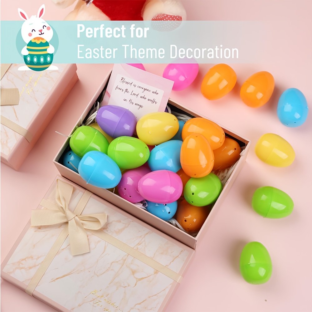 100PCS Plastic Easter Eggs Fil - Party Games Easter Egg 评论和价格