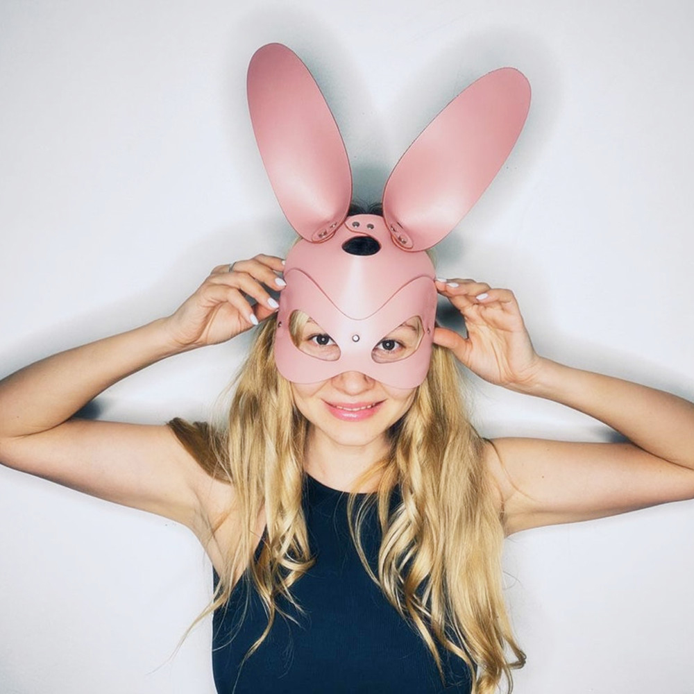 Bunny Mask Rabbit Ears Half Ma - Party Games Bunny 评论和价格