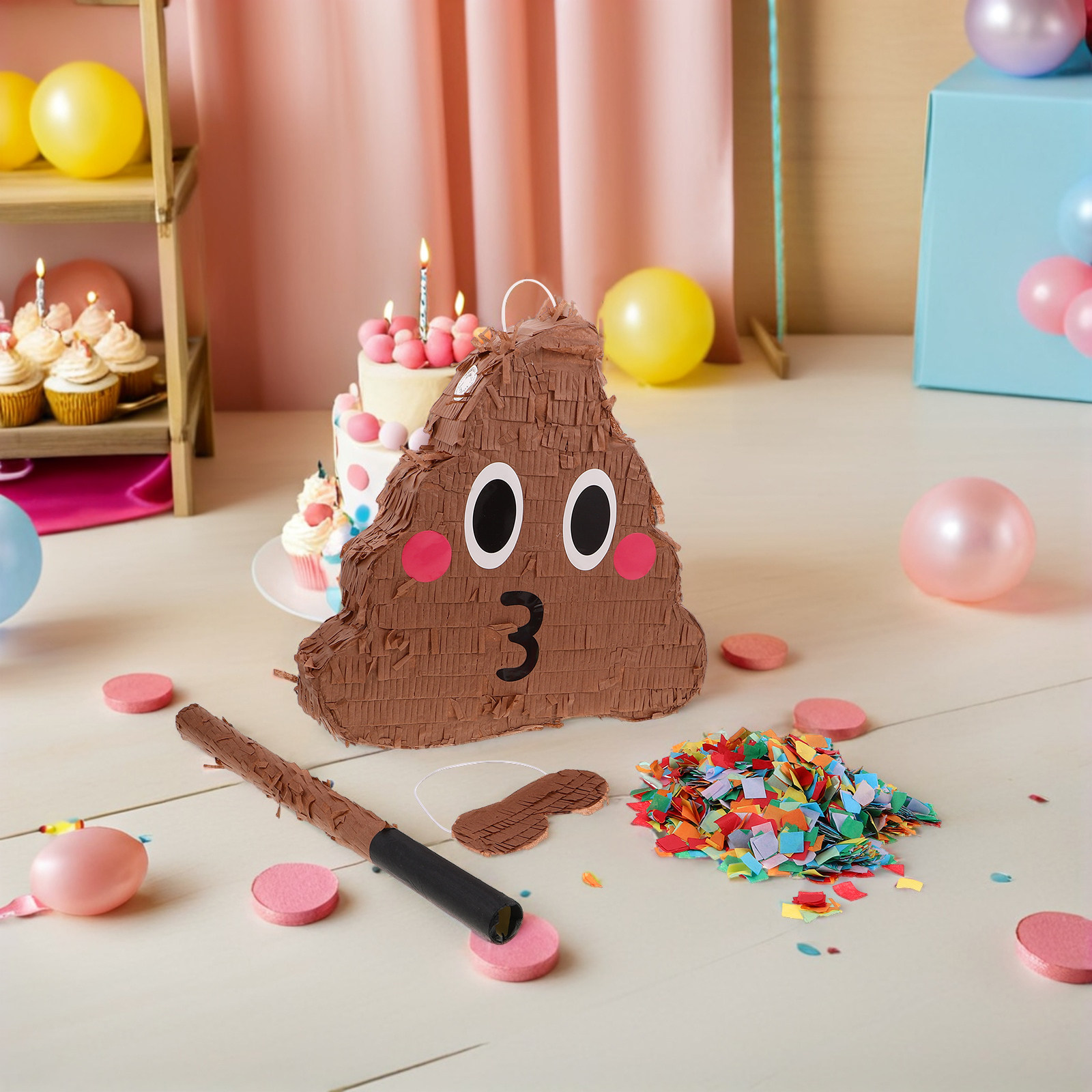 1Set Poop Themed Pinyata for K - Party Games Easy Kids 评论和价格