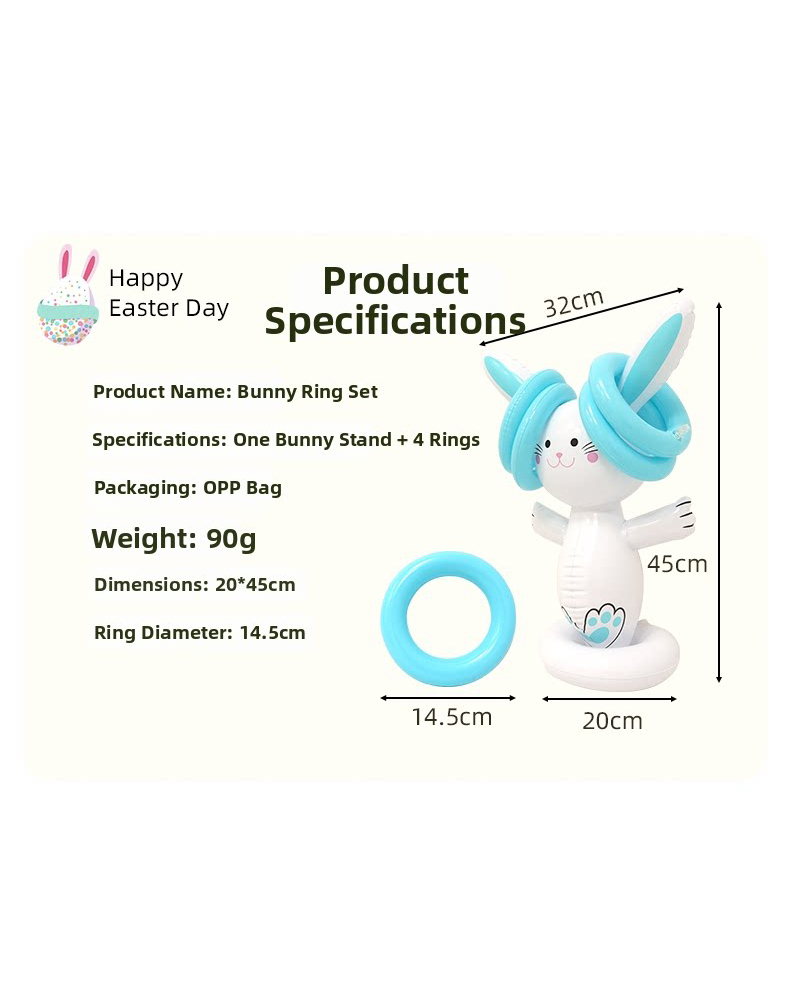 Easter Inflatable Bunny Ring T - Party Games Easter Egg 评论和价格