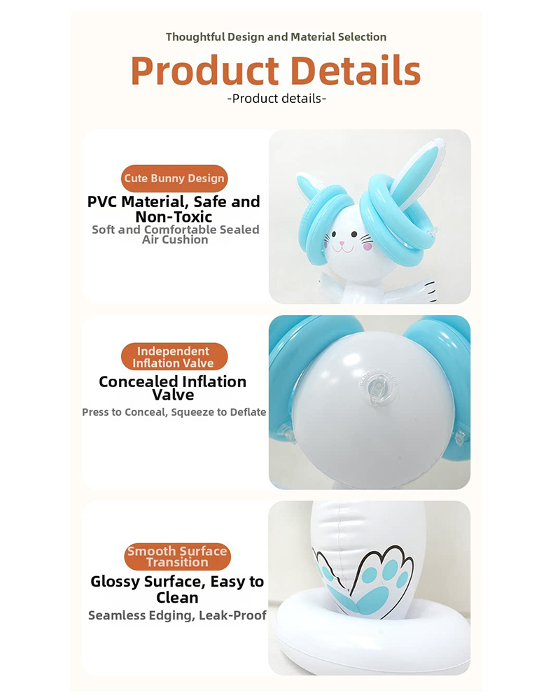 Easter Inflatable Bunny Ring T - Party Games Easter Egg 评论和价格