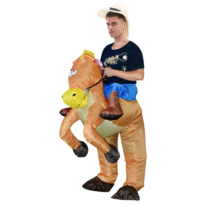 Fun Inflatable Cowboy Costume  - Party Games In Spanish 评论和价格
