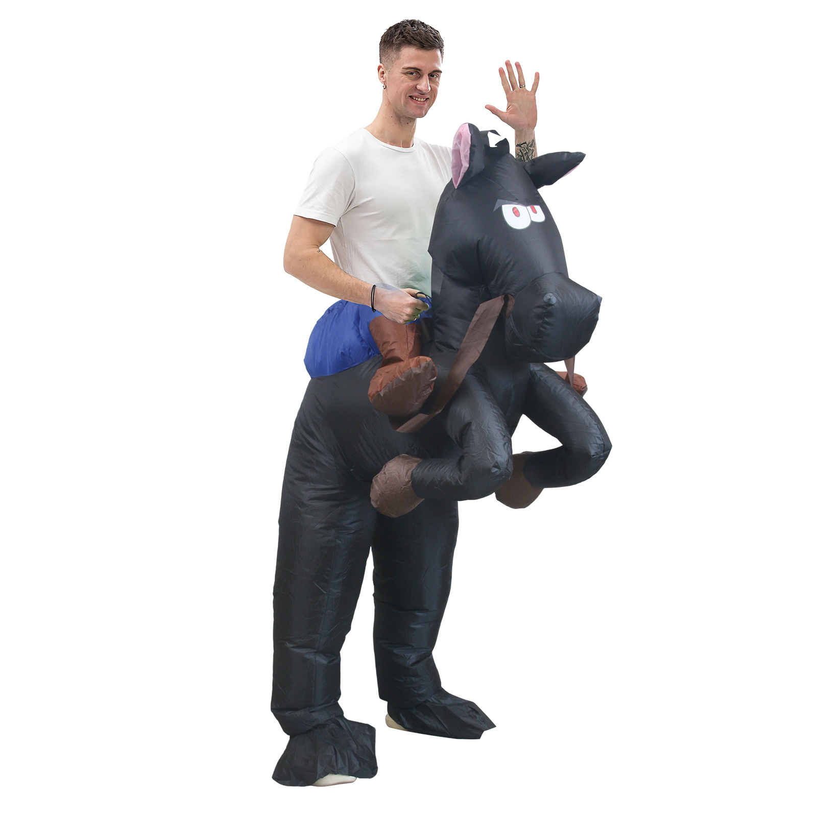 Fun Inflatable Cowboy Costume  - Party Games In Spanish 评论和价格