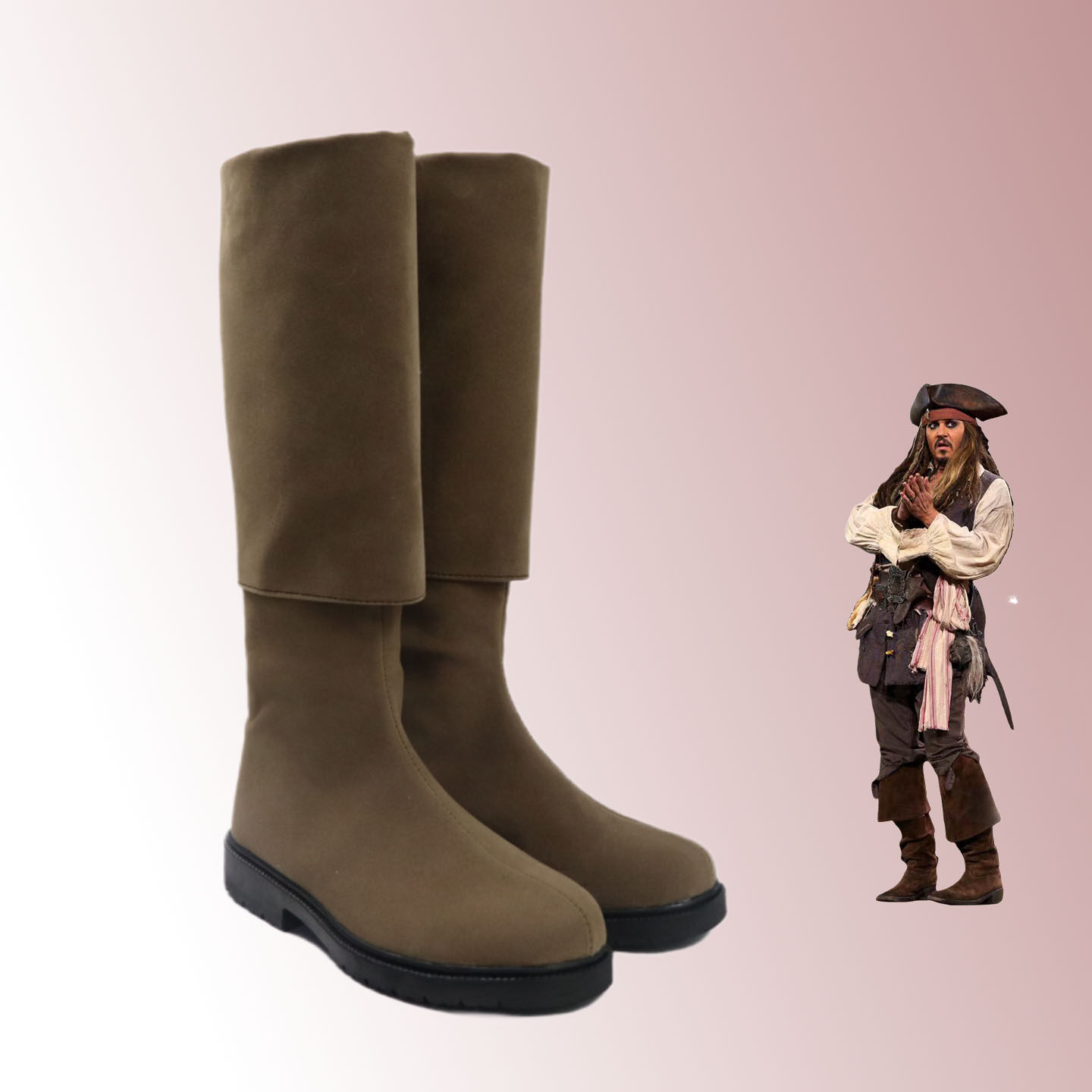 Jack Sparrow Cosplay Shoes Bro - Party Games Jack 评论和价格