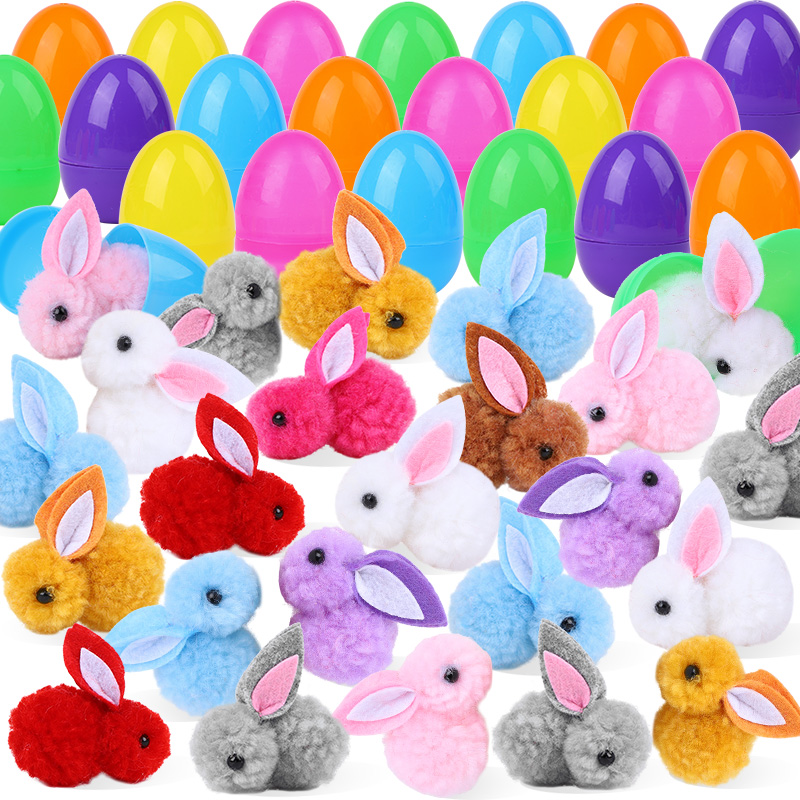 24/48Pcs Cute Easter Egg with  - Party Games Easter Egg 评论和价格