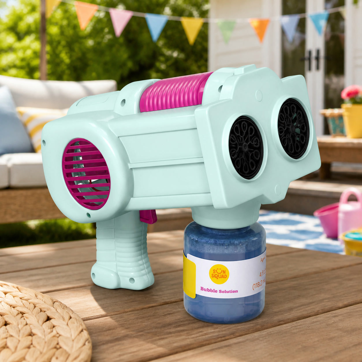 Dual Bubble Blaster Toy With E - Party Games Easy Kids 评论和价格