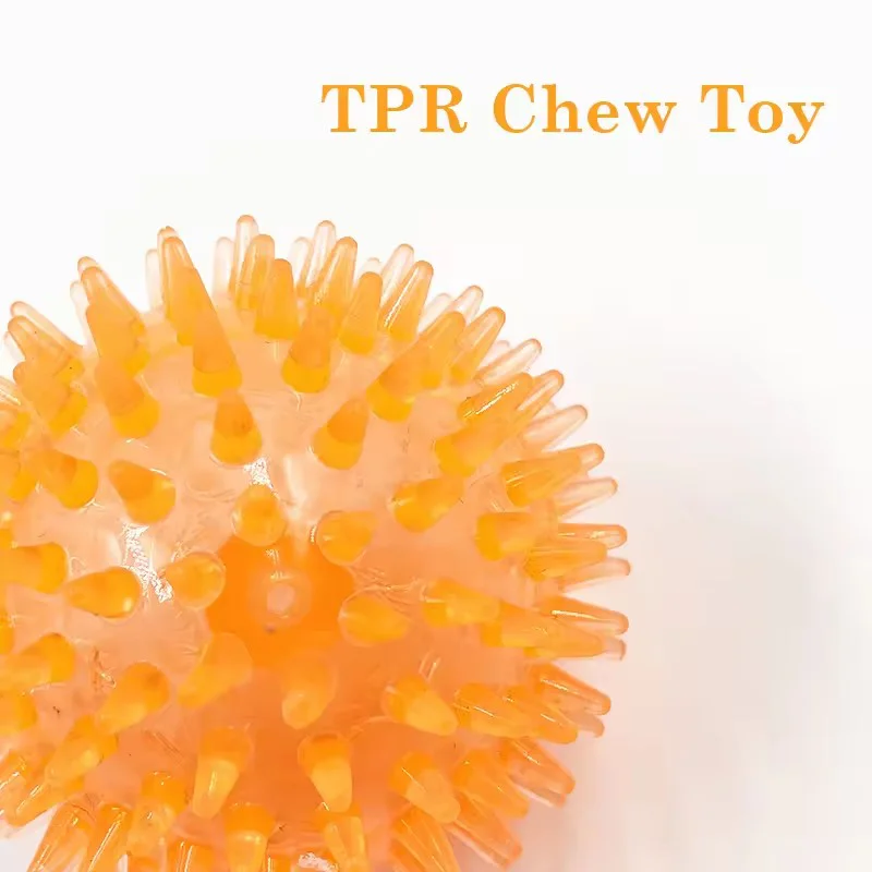 TPR Squeaky Spiked Dog Ball Ch - Spike Ball Game 评论和价格